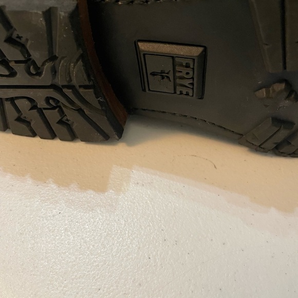 Frye Black Leather Lace-Up Boots Size 12 SB- - Picture 13 of 13